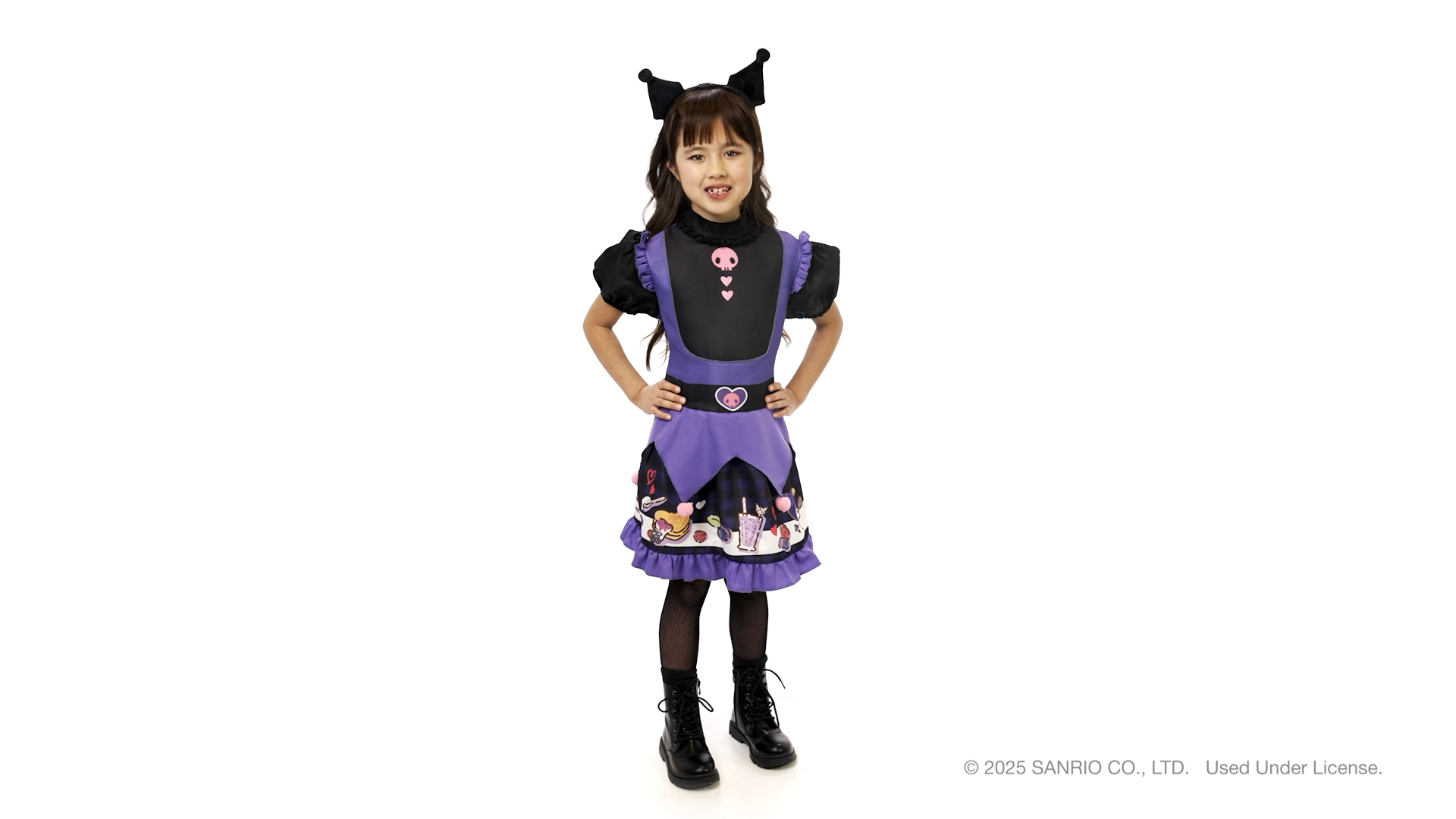 JWC5533 Kuromi Dress Headband Youth 360 Action Video